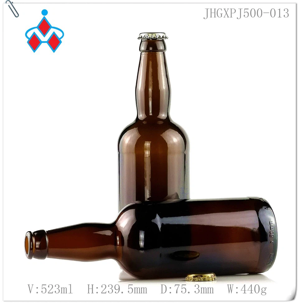 500ml Amber Beer Glass Bottle